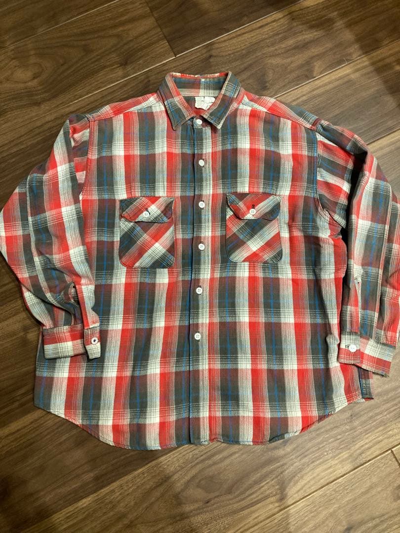 60s 70s BIGMIKE ビンテージ ネルシャツ USA製 BIGMAC