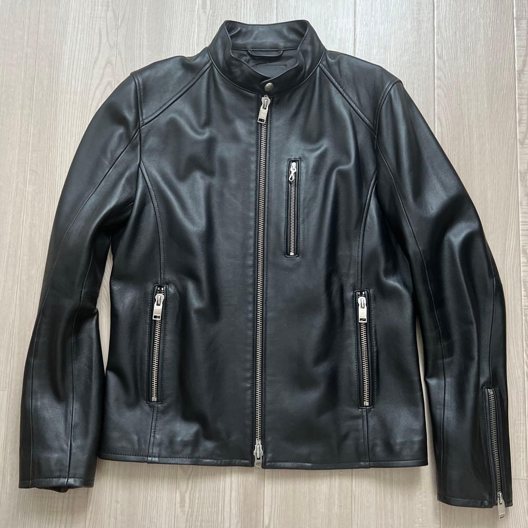 ジャックローズ　シングルライダース　サイズ表記４(Lサイズ) 楽天市場】シングル ライダース 革ジャン メンズ 本革 大きいサイズ