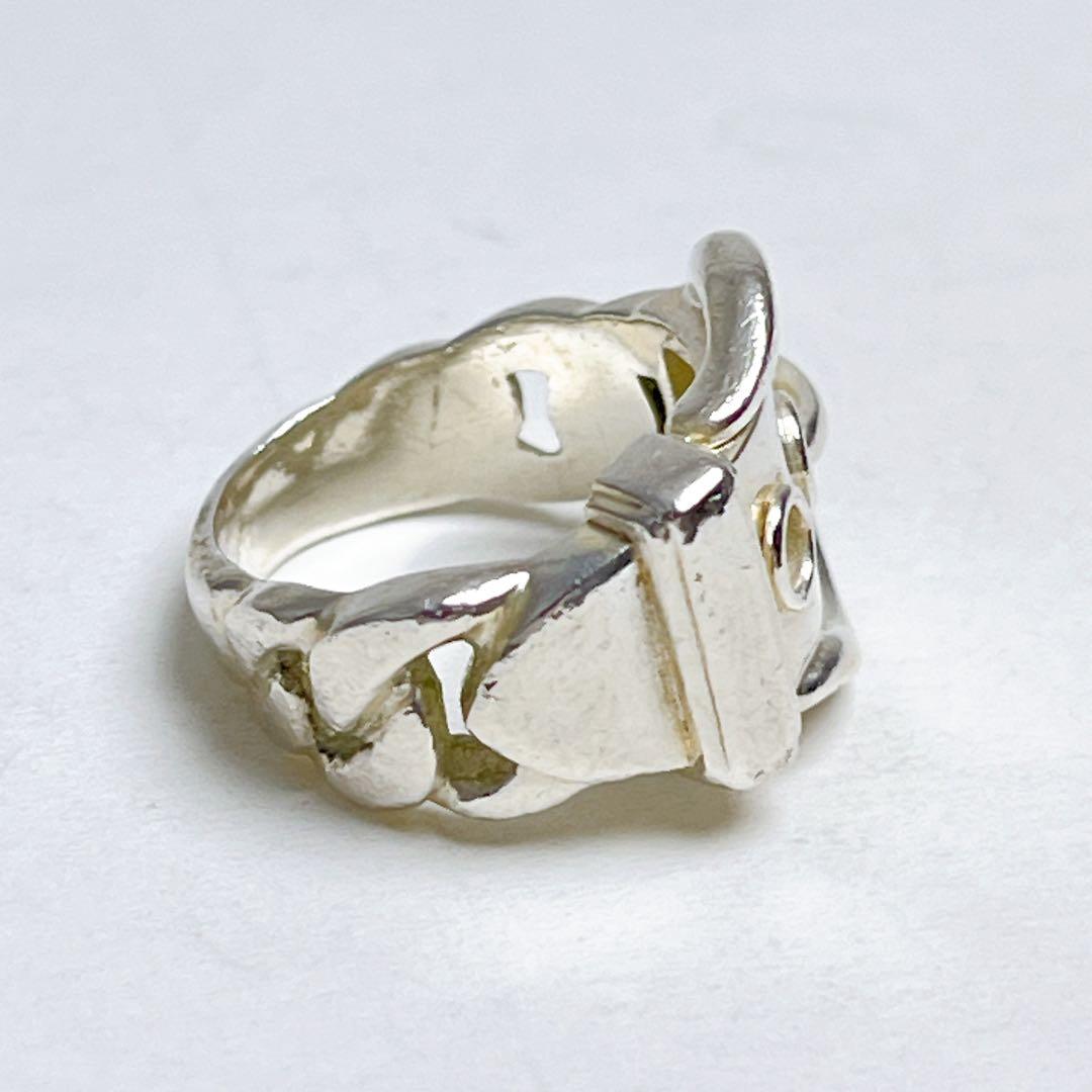 エルメス ブックルセリエ バックル リング 925 ミネルヴァ刻印 7号