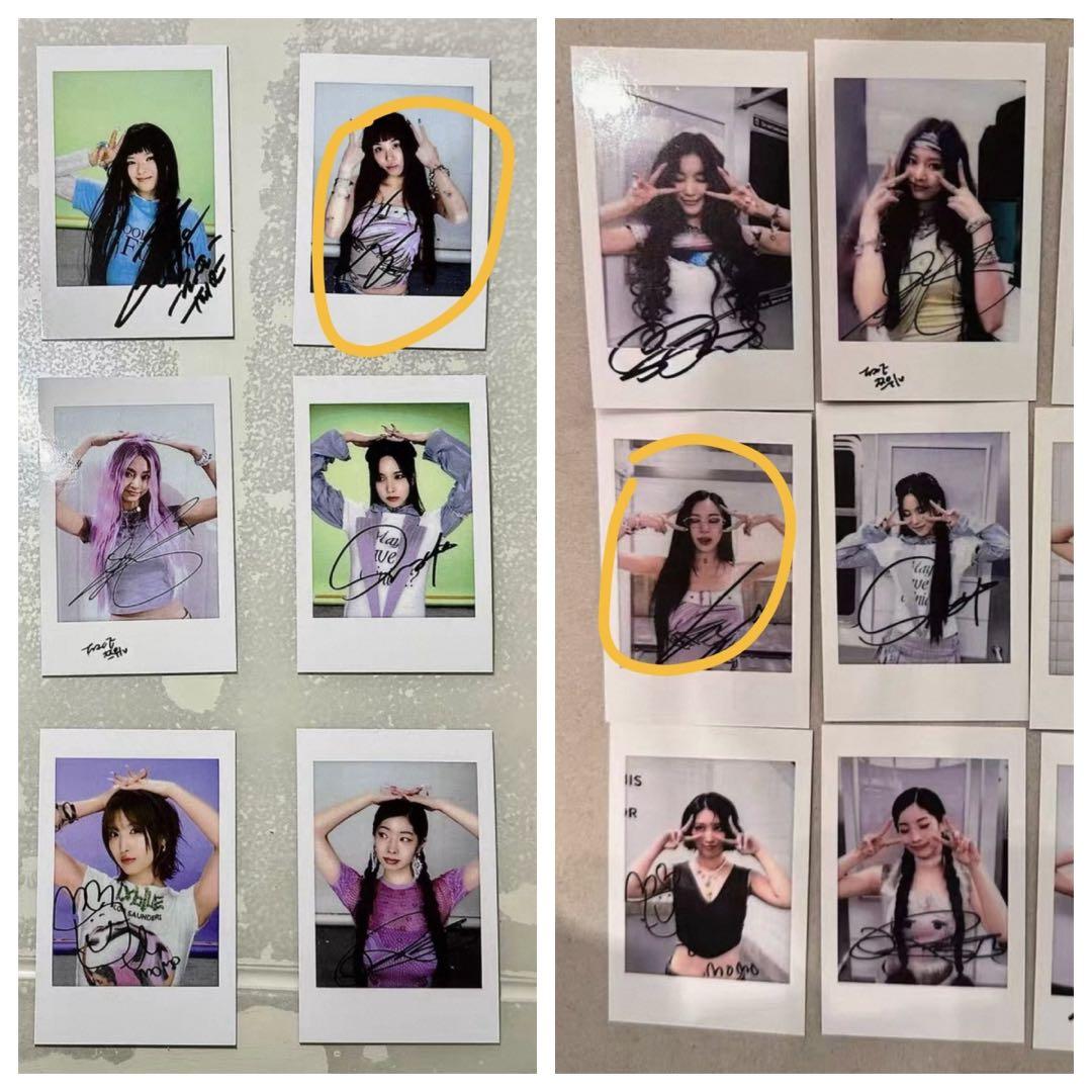 TWICE 10周年　yizhiyu サイン会　当選者限定 トレカ　チェヨン2枚 TWICE yizhiyu 上海サイン会当選者限定ポラ風トレカ2.0 ジョンヨン