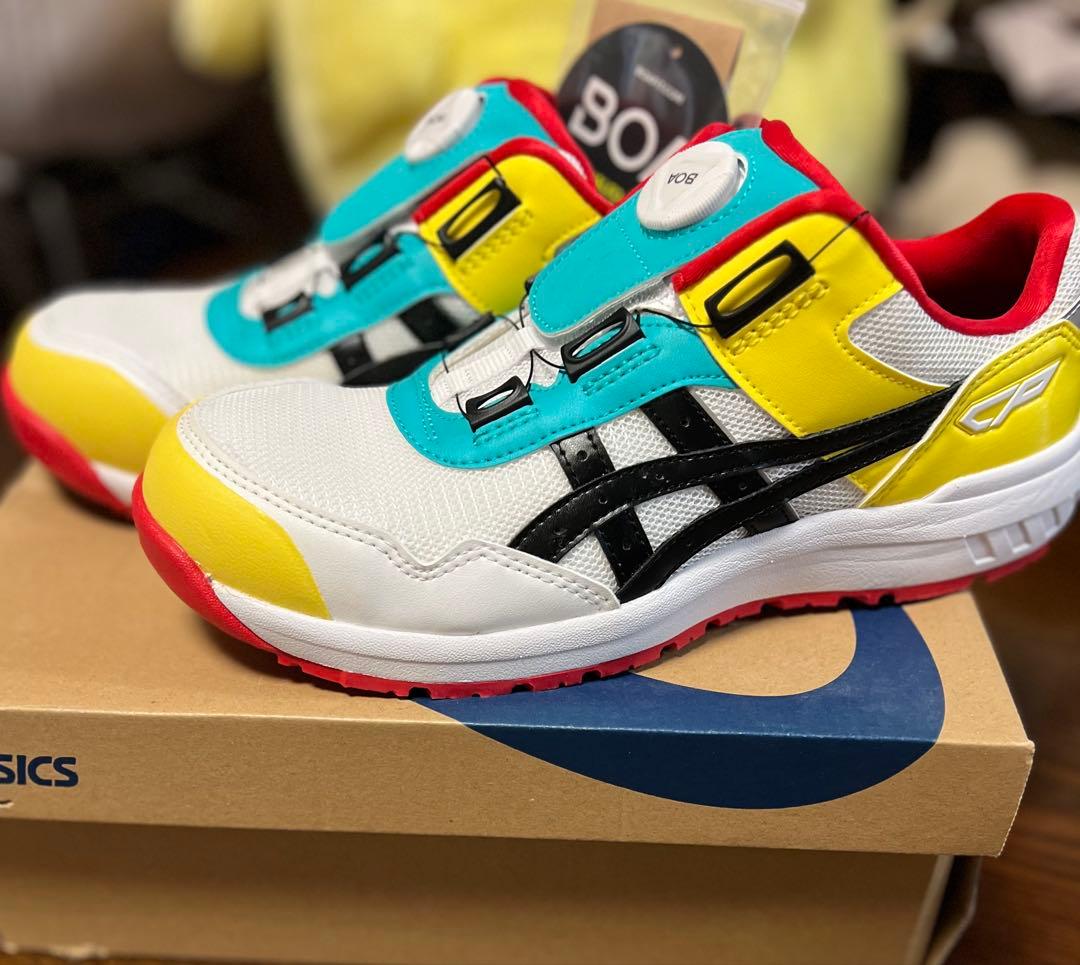 ASICS BOA 安全靴 カラフル CP209♡ ウィンジョブ® CP209 BOA® LC 3E相当 | ホワイト×グラベル