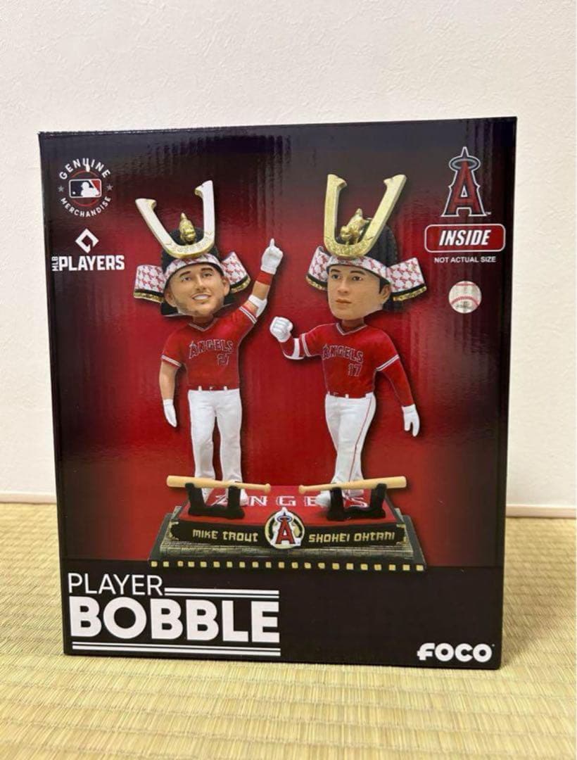 エンゼルス 大谷翔平 マイクトラウト トラウタニ ボブルヘッド ホームラン兜 ボブルヘッド エンゼルス 360個限定 大谷翔平2023年本塁打王