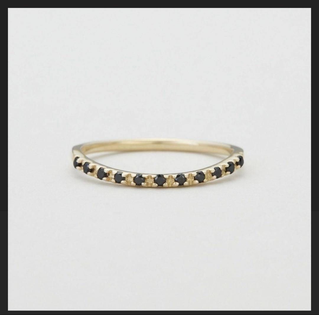 ノジェス　ブラックダイヤモンド　ピンキーリング 2Way Item】K5ブラックダイヤモンドピンキーリングチャーム｜ピンキー