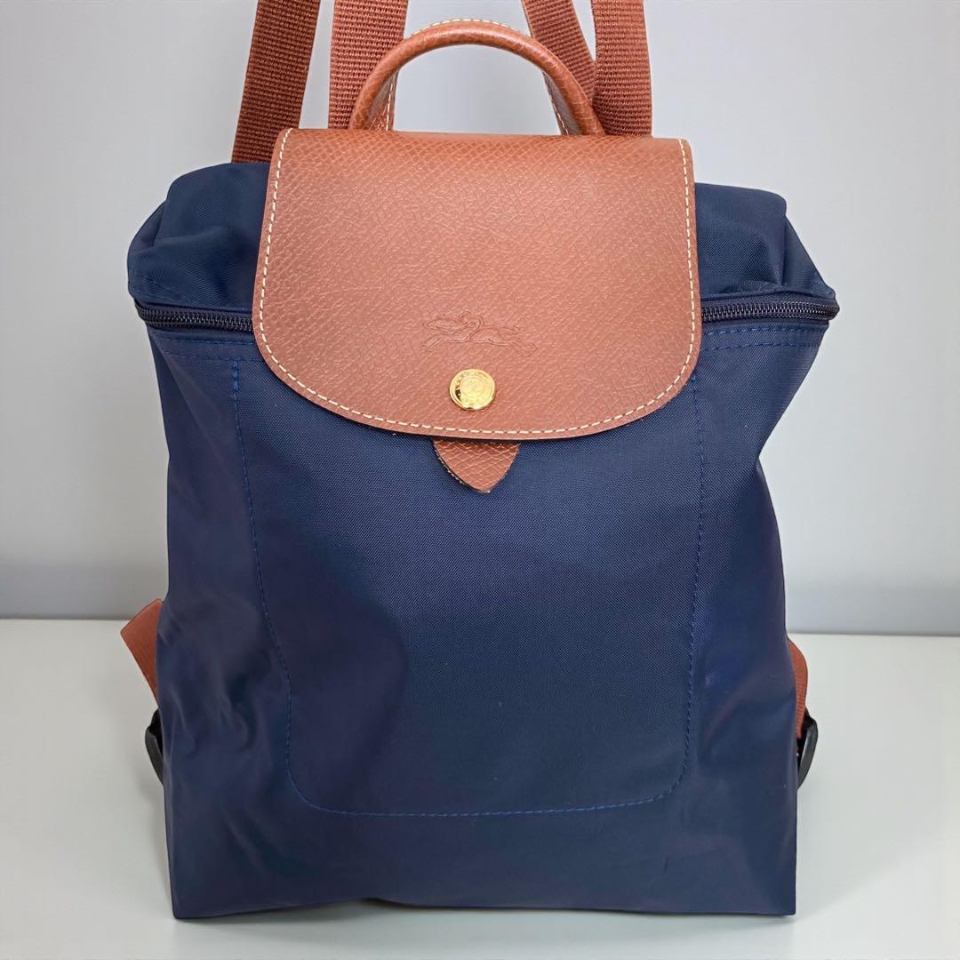 LONGCHAMP ロンシャン【美品】プリアージュ ナイロン＆レザーリュック