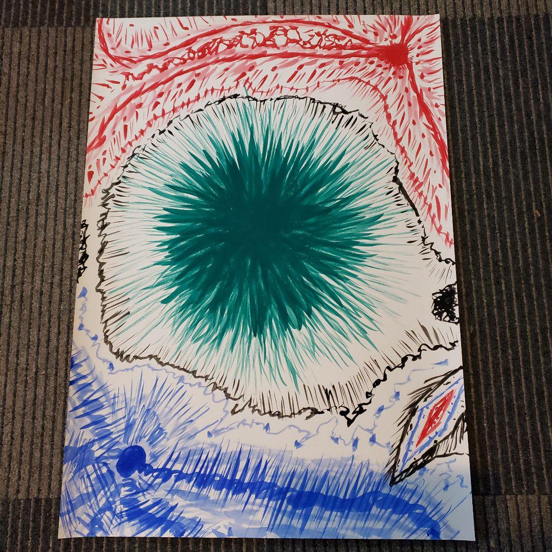 タイトル「マーベラス」抽象アクリル画