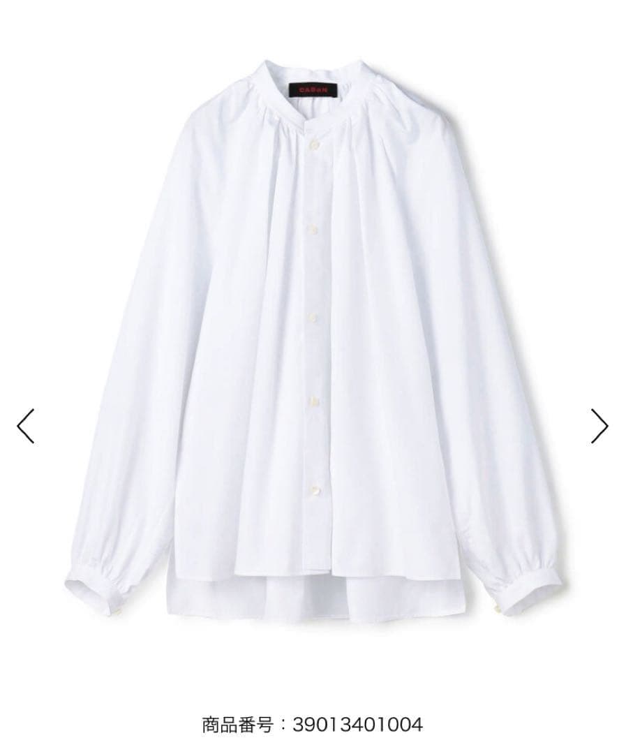 CABaN キャバン　ギャザーブラウス caban（キャバン）の「ハイカウントブロード ギャザーブラウス（シャツ