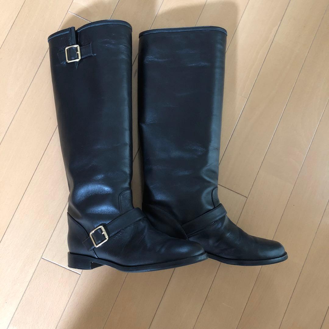 ネブローニ　ブラック ロングブーツ 36