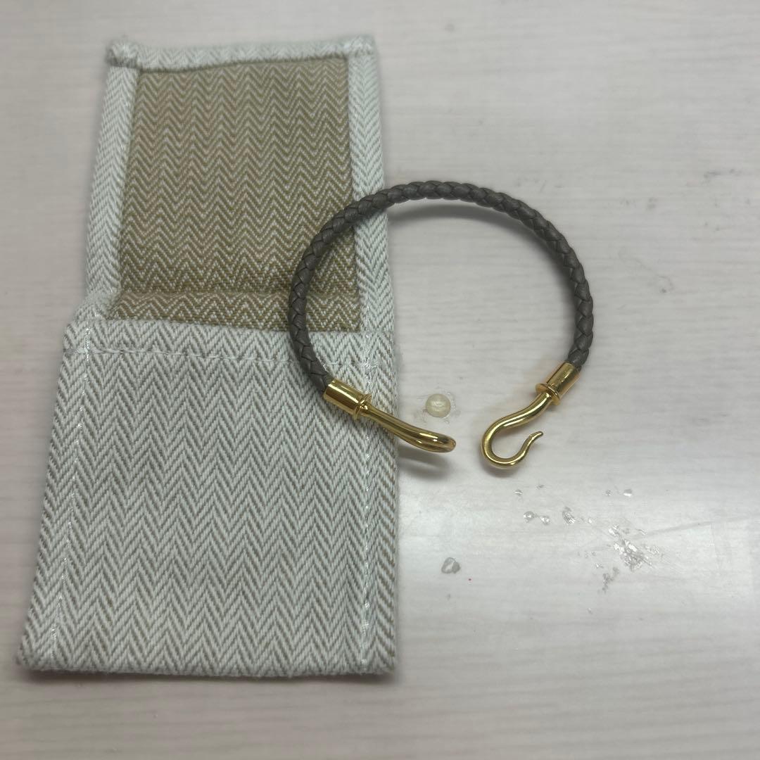 HERMES エルメス ジャンボブレス ブレスレット レザー ブラウン 茶