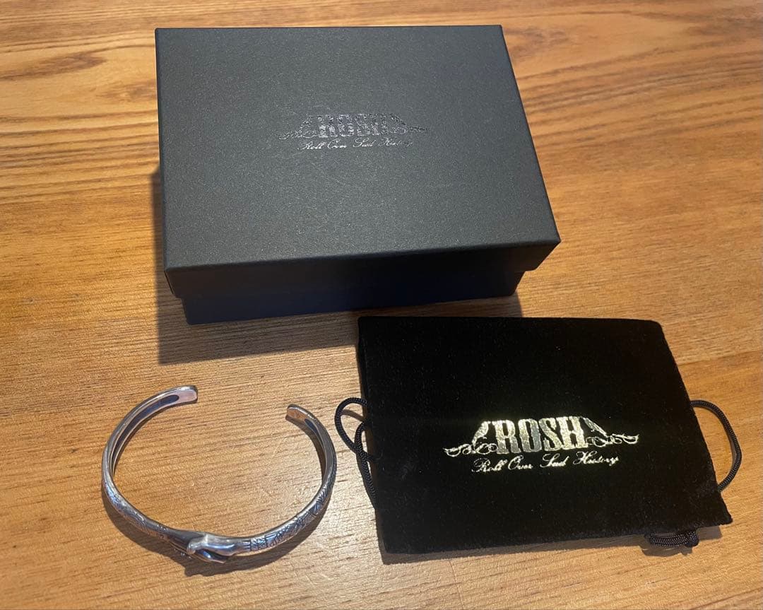 ROSH シェイクハンズバングル rd43 シルバー 専用箱入り ブレスレット