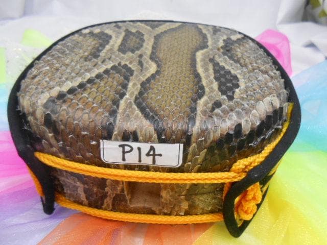 P14現品販売(送料無料)14.980円　沖縄三線専用蛇皮強化張チーガ 胴巻き付