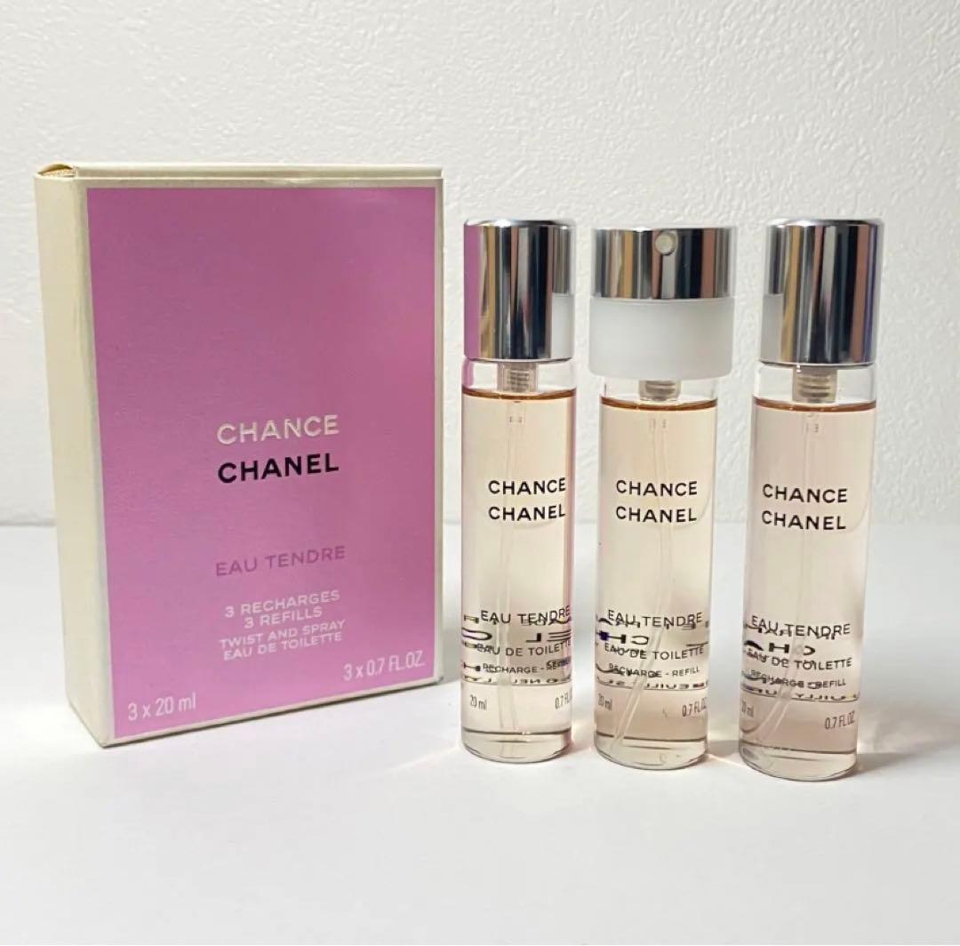 未使用 CHANEL チャンス ツイスト&スプレイ リフィル 3本 香水