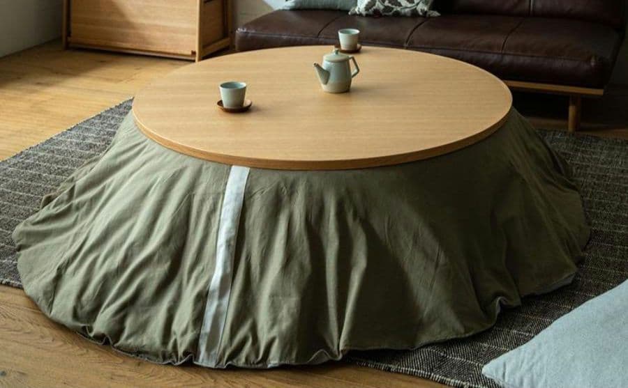アクタス 円形こたつカバー こたつ布団カバー ACTUS セージグリーン