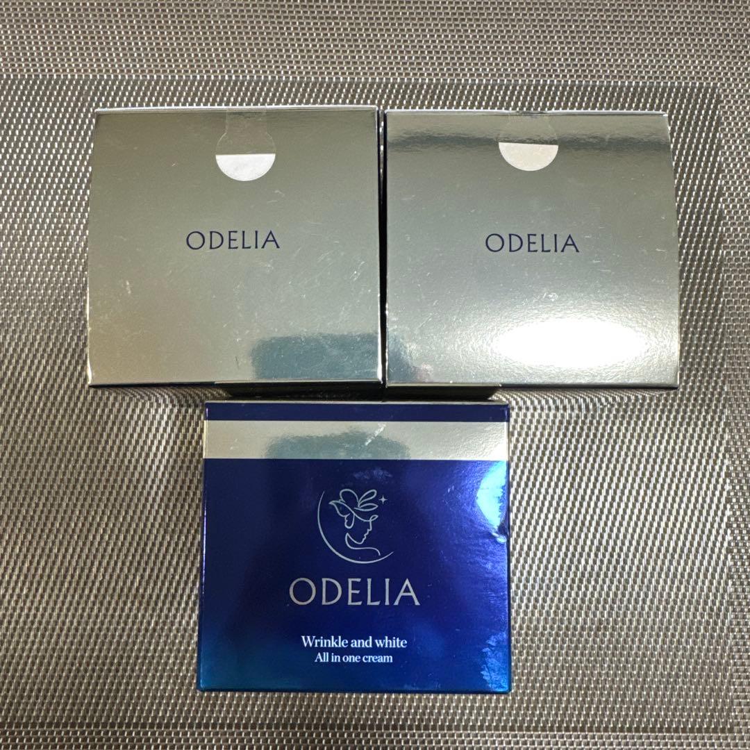 ODELIA オディリア リンクル＆ホワイト AIO クリーム 50g ✖ 3個