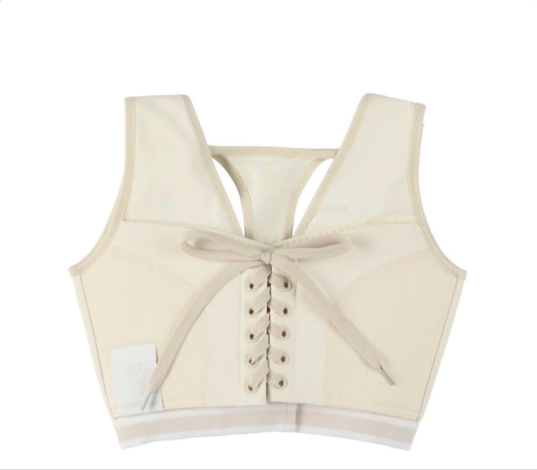 N7 スポーツブラ ホワイト 白 バストサポート 美姿勢