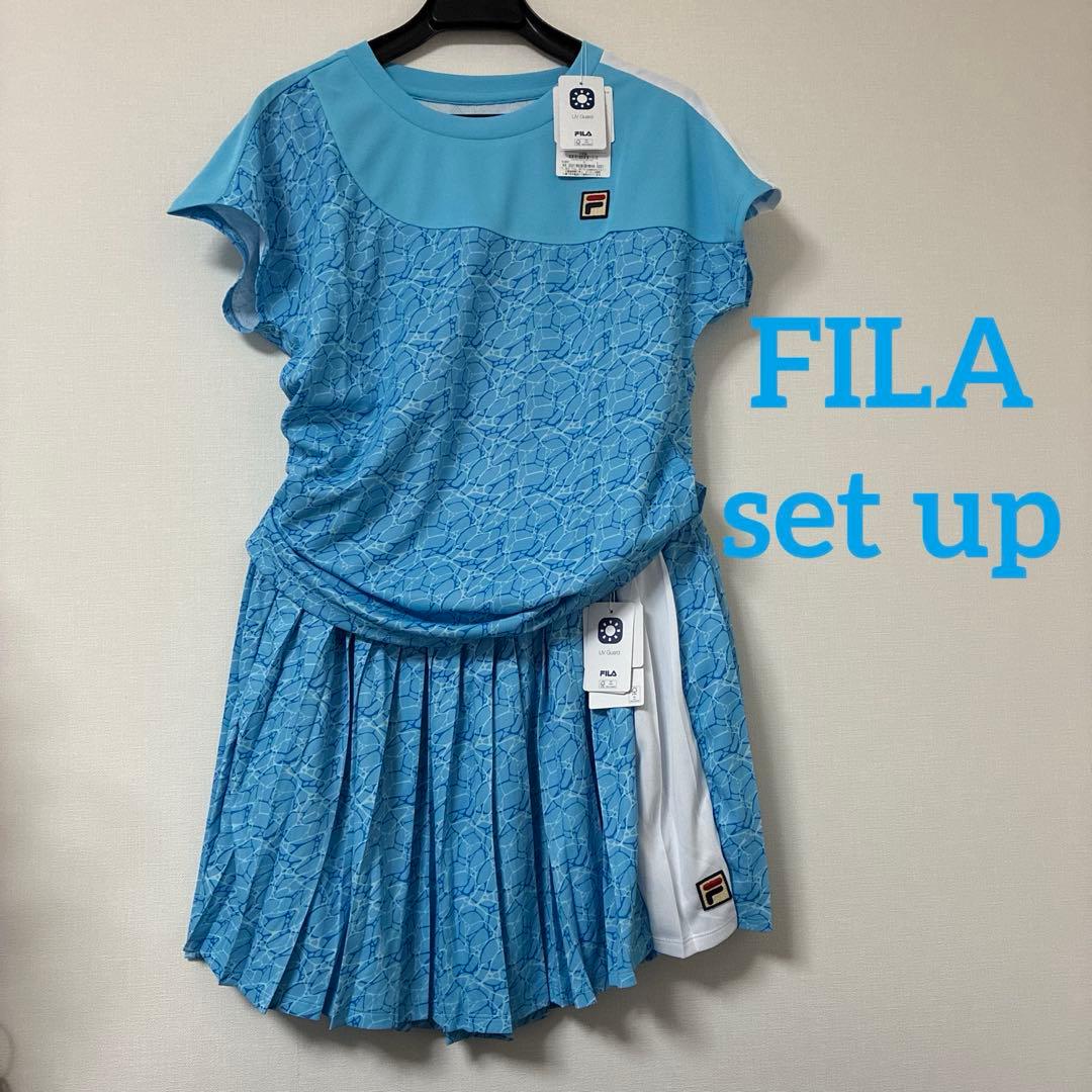 フィラ　爽やか水面柄のセットアップ