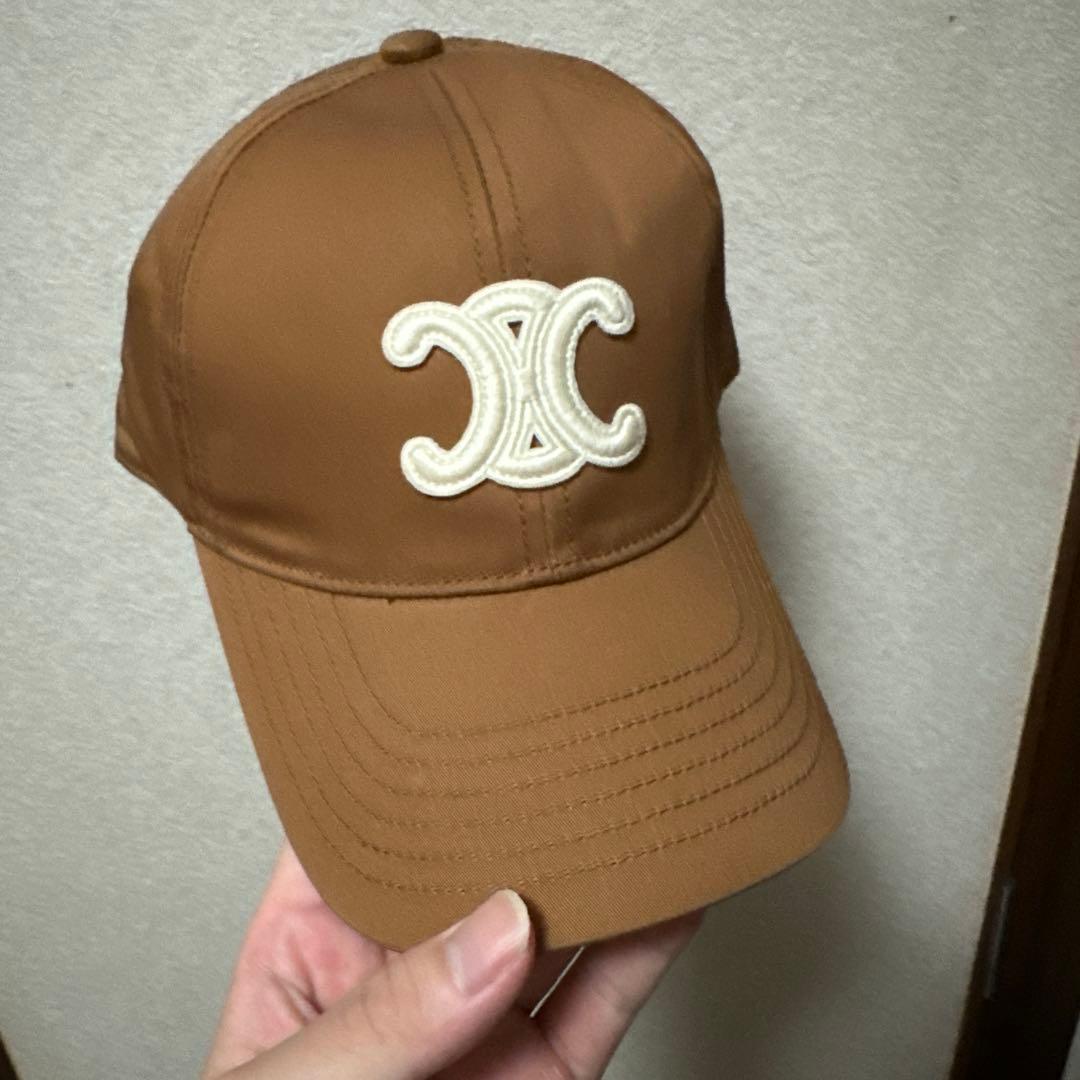 CELINE ブラウンキャップ Mサイズ