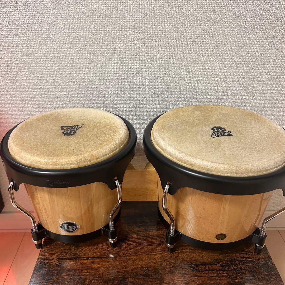 パ*オ様 LP Aspire ボンゴ 太鼓 パーカッション　付属品付き LP ボンゴスタンド（パーカッション、打楽器）｜楽器、器材 | 楽器