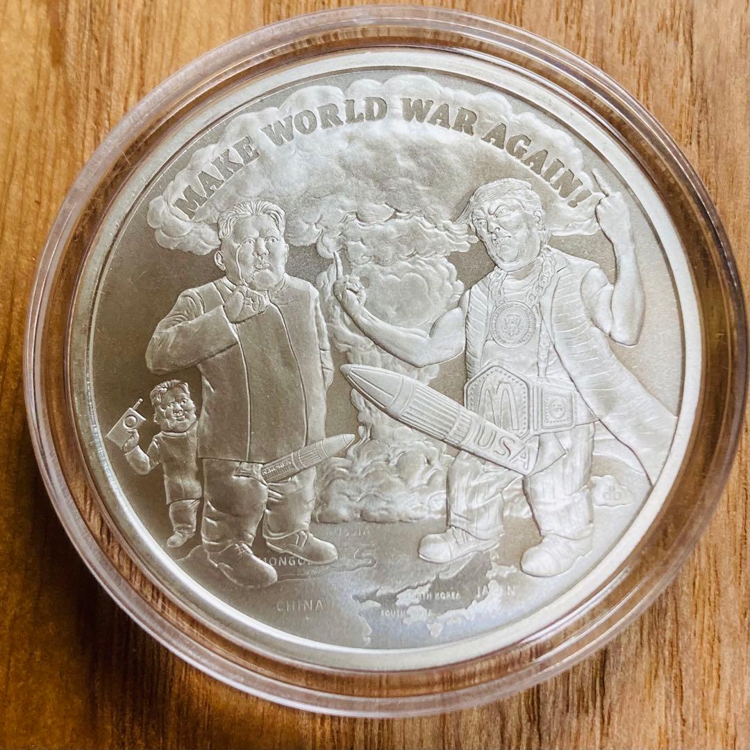 トランプ大統領　1オンス　プルーフ銀貨　MWWA