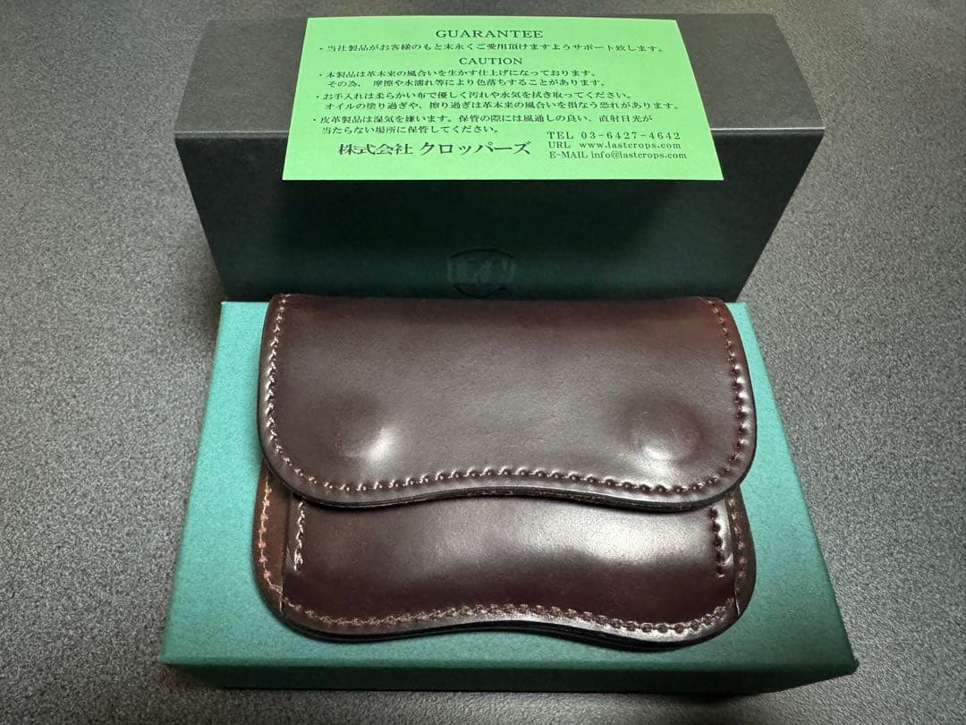 ラストクロップス LAST CROPS タング　コードバン　バーガンディー