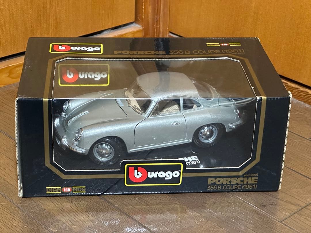 未開封　ブラーゴ　PORSCHE　ポルシェ　356B 1961　シルバー