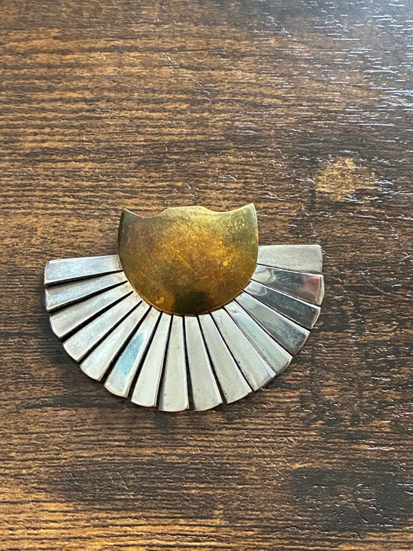 希少　ヴィンテージ　Mexico シルバー　ブローチ