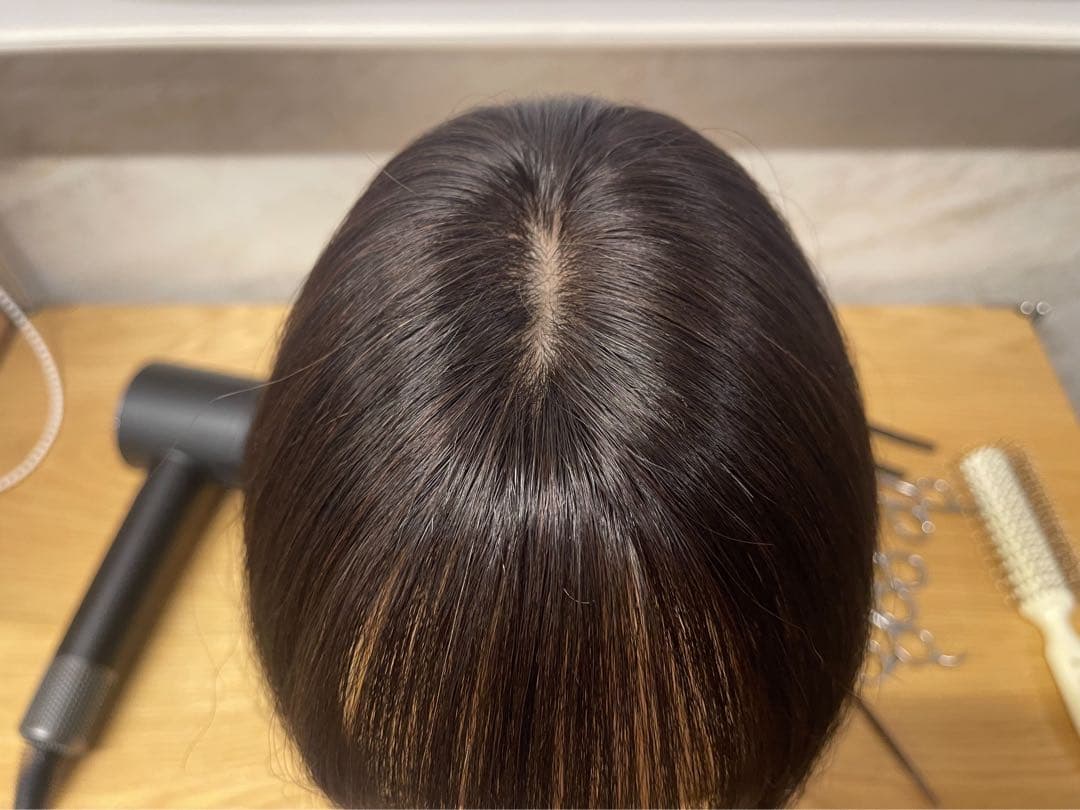 人毛100%レミー毛部分ウィッグ