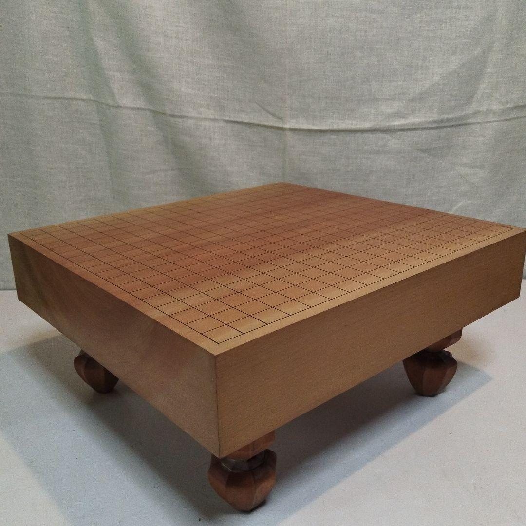 碁盤　石付 囲碁セット 9路19路両用新桂1寸卓上碁盤セット(ガラス碁石竹・栗碁笥