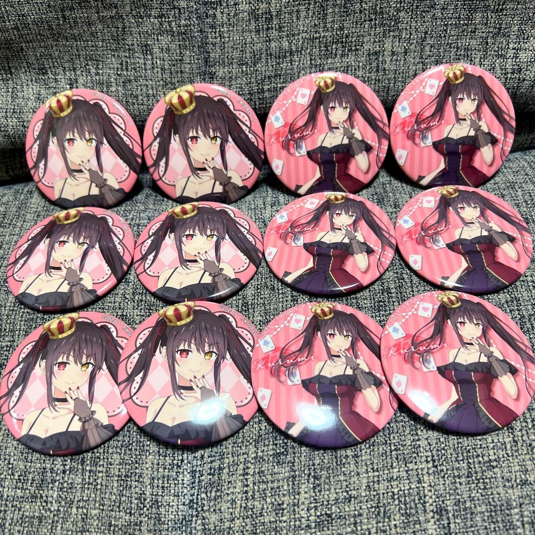 デートアライブ　時崎狂三　トレーディング缶バッジ　12個　不思議の国のアリス グッズ-バッチ】デート・ア・ライブⅣ トレーディング缶バッジ