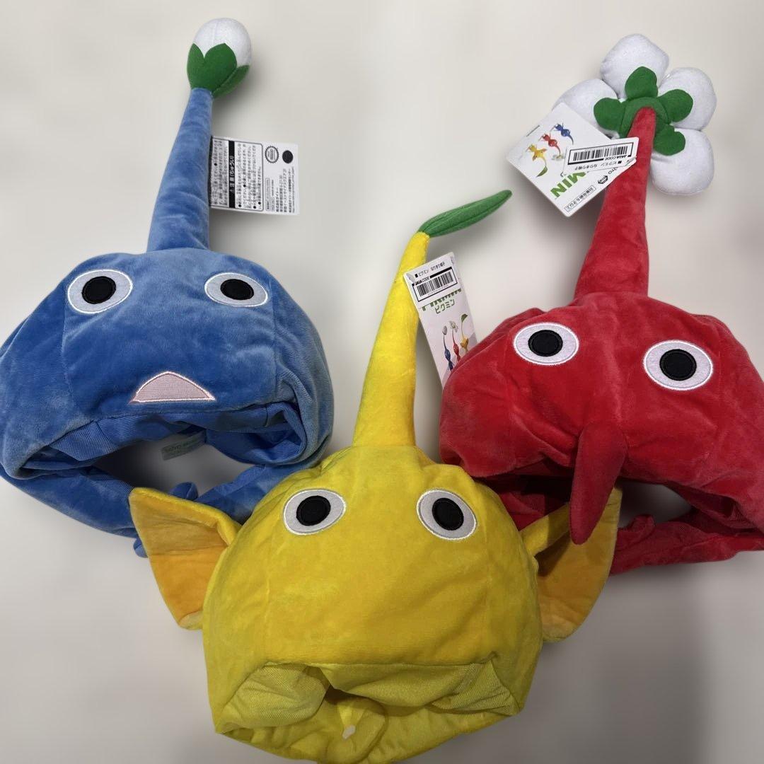 新品 ピクミン なりきり帽子 3色セット 全色 3種類セット - メルカリ