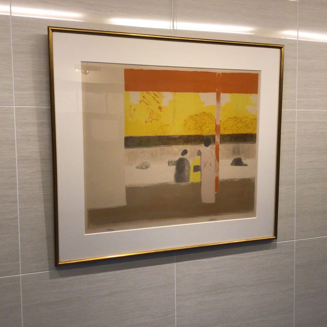 ベルナール　カトラン「龍安寺」　オリジナルリトグラフ ベルナール カトラン「龍安寺」 オリジナルリトグラフ - メルカリ