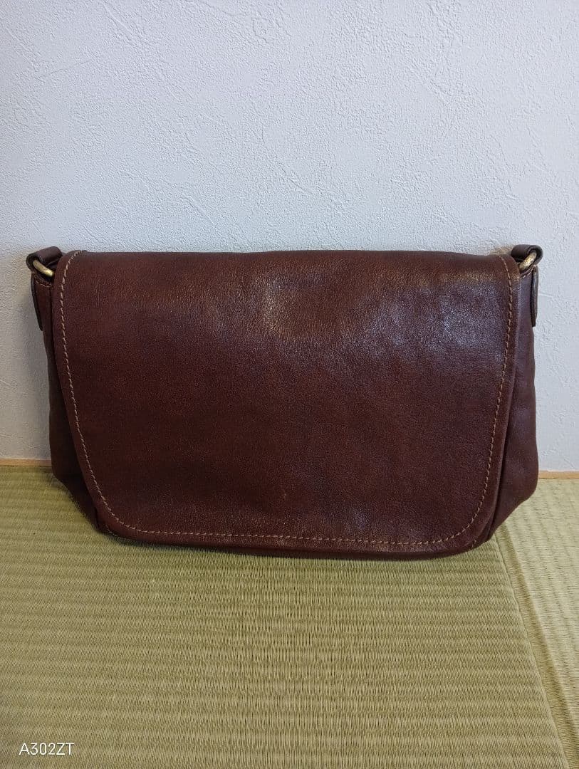 土屋鞄　オイルトーンヌメショルダー　ダークブラウン