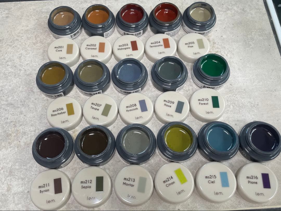 lem. カラージェル　ms201〜ms216 【16色セット】