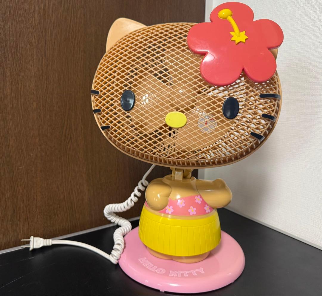 キティ　黒ギャル ハイビスカス 扇風機　レア