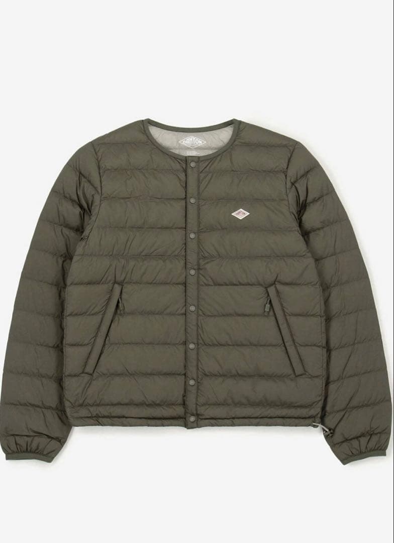 DANTON ダウンジャケット オリーブグリーン 36