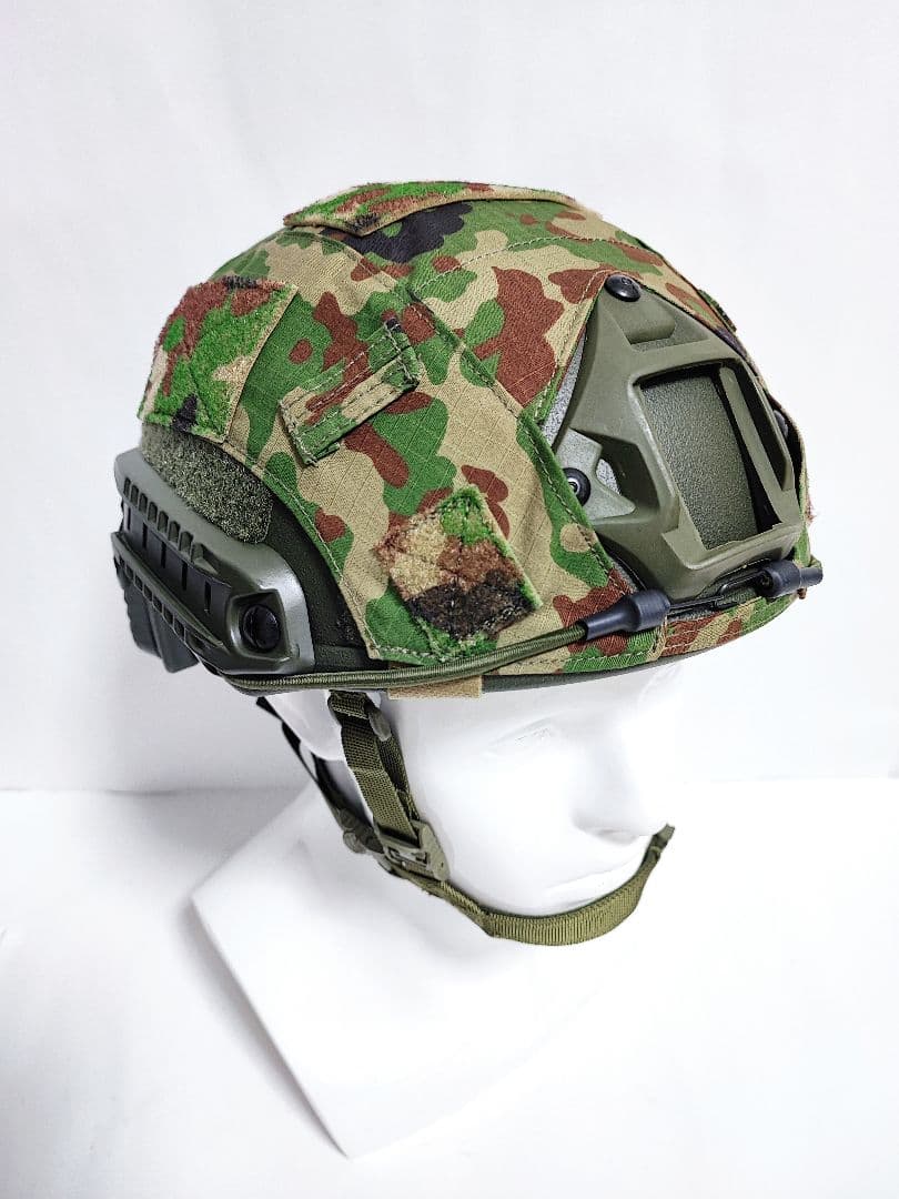 NIJ IIIA レベル3A 陸自迷彩 Fast型 防弾ヘルメット セット NIJ IIIA レベル3A対応 自衛隊迷彩 Fast型 防弾ヘルメット カバー