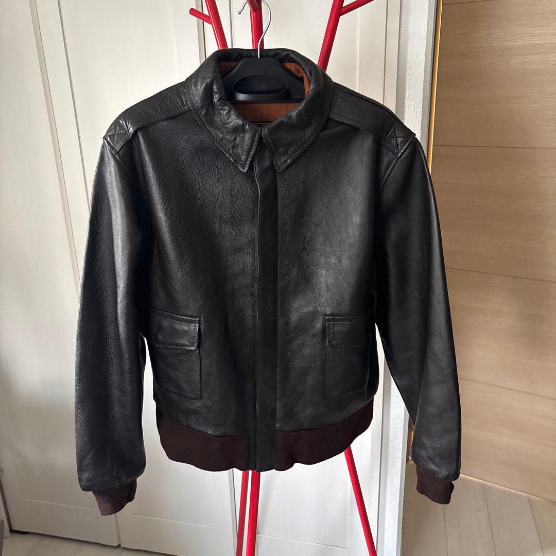 YMCLKY TYPE A-2 レザージャケット サイズ44 ダークブラウン