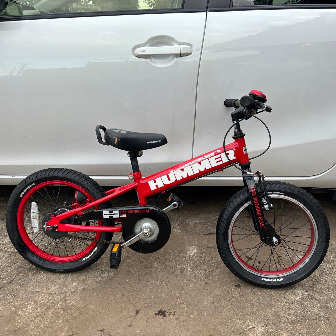 子供用自転車 ハマー(Hummer) 16インチ 赤色 ヨドバシ.com - ハマー HUMMER 幼児用自転車 HUMMER 16型 レッド KID