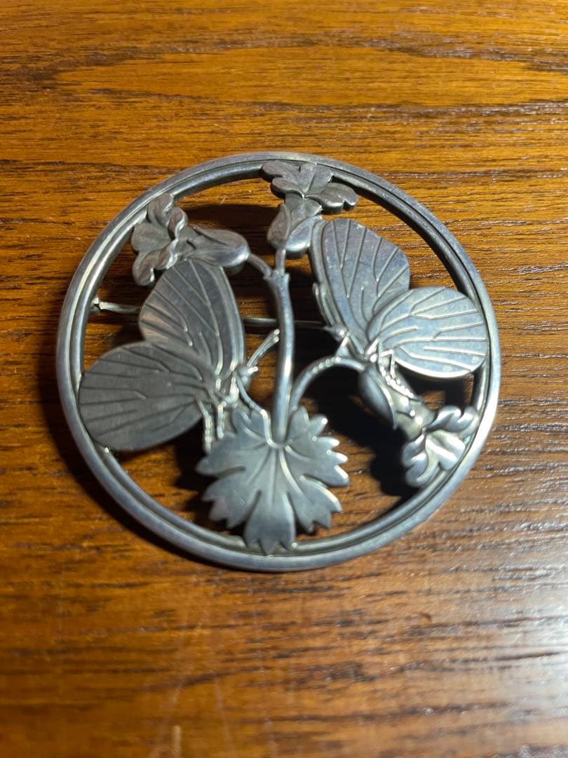  　ジョージジェンセン　ブローチ　SILVER 蝶々 美品 ネックレス 蝶 ♯563 ジョージジェンセン/GEORG JENSEN - メルカリ