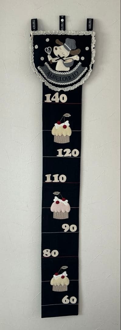 ALBELOBELO ホームデコ　身長計　いぬ　シェフ　レース　カップケーキ