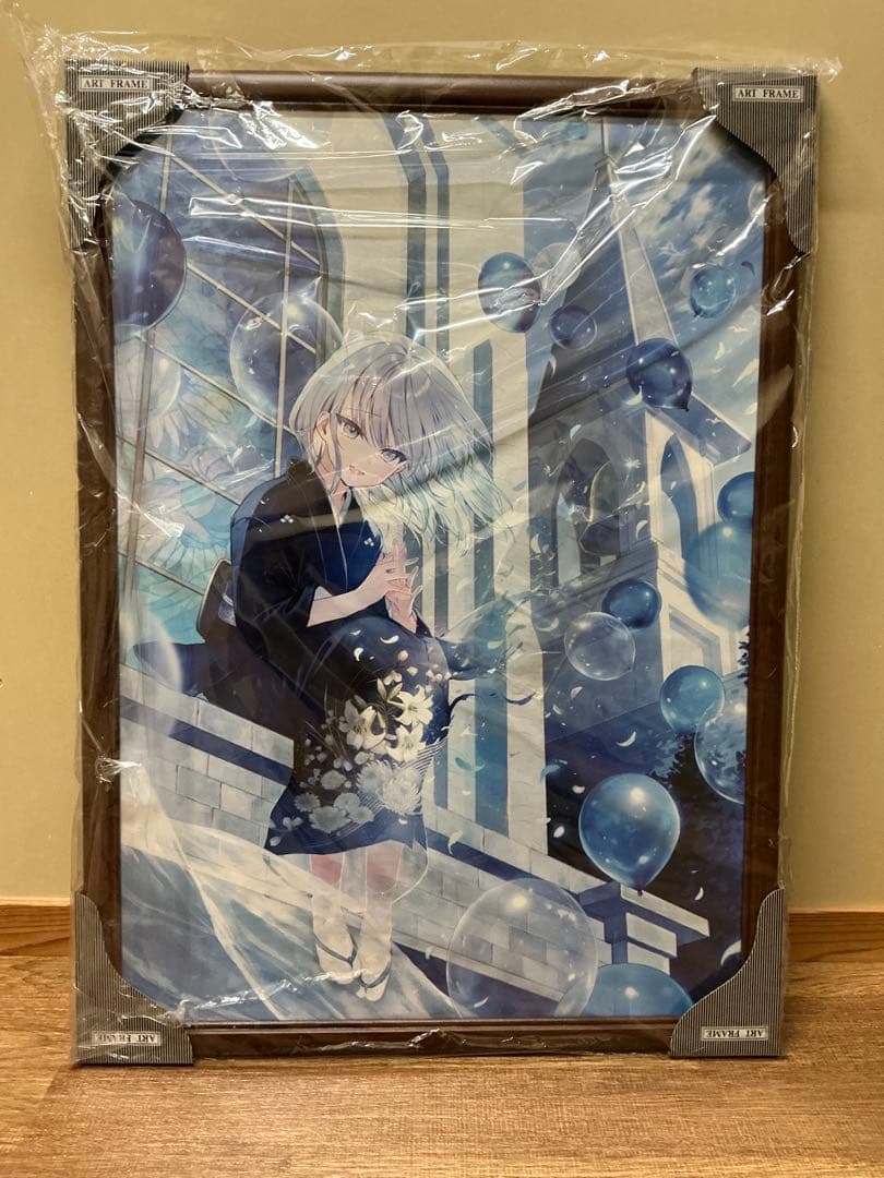 絵師100人展 15 複製原画 はねこと 透明な参列