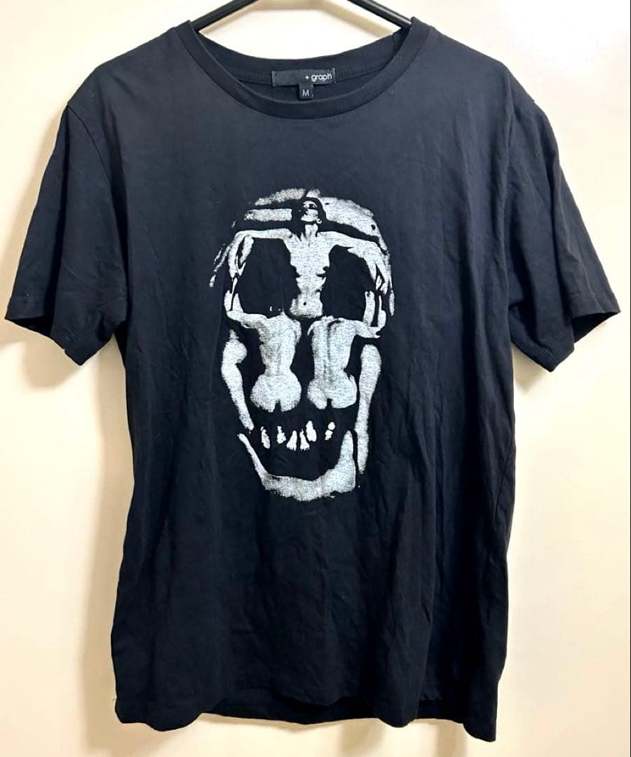 ダリ　salvador dali skull 官能的な死　騙し絵TシャツM