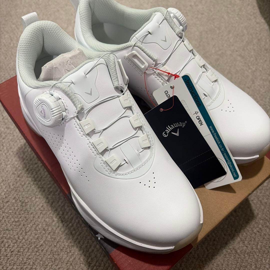 新品未使用タグ付き キャロウェイ　レディース　ゴルフシューズ 未使用品】人気色 キャロウェイ レディス ゴルフシューズ 23 0cm