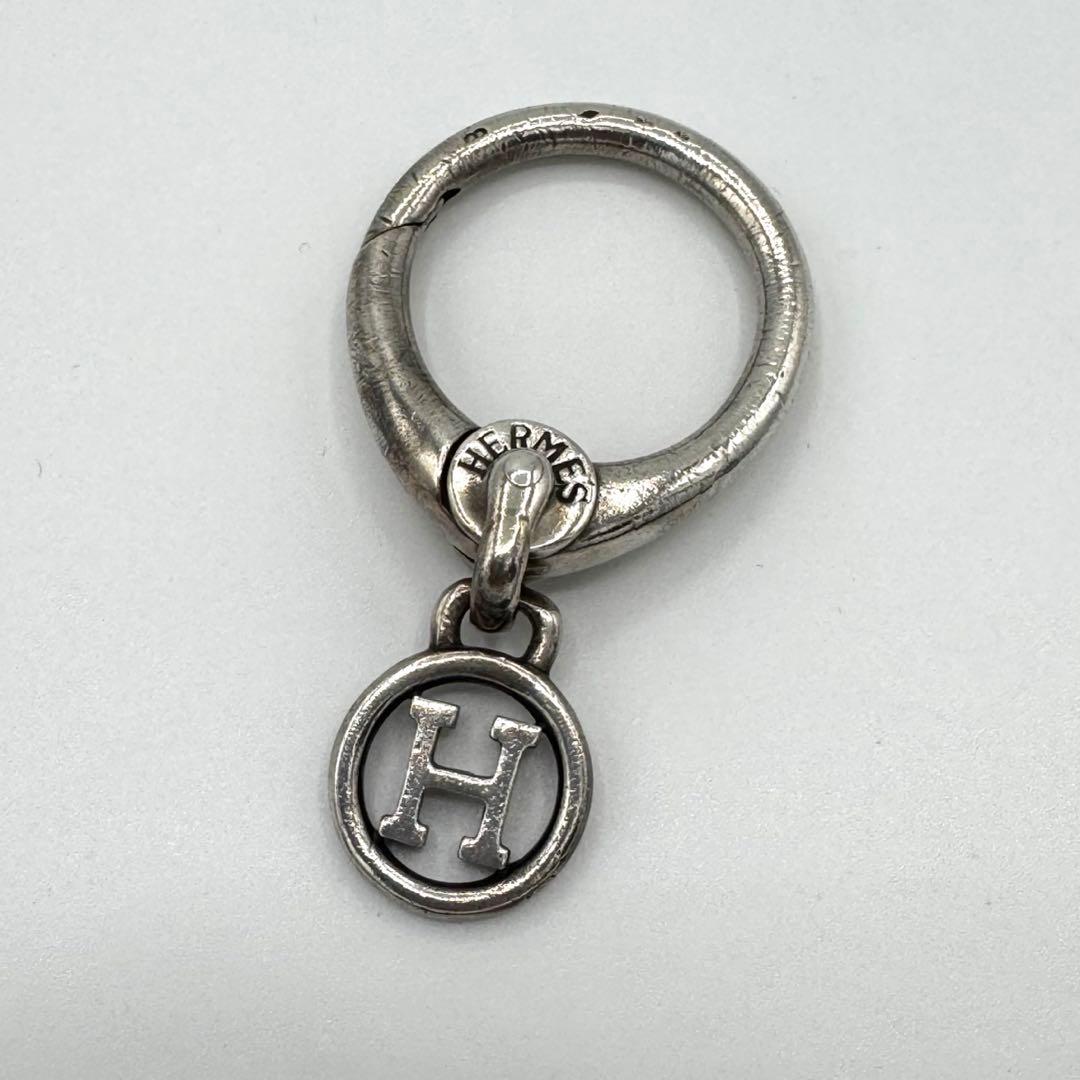 HERMES エルメス キーリング Hロゴ シルバー サークル ヴィンテージ