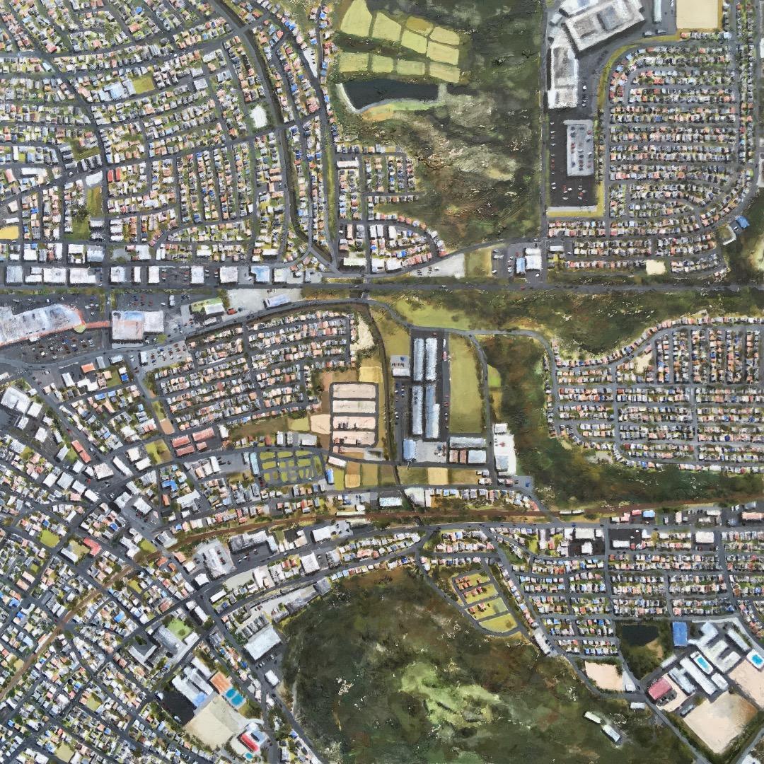 オリジナル絵画作品《Satellite Imagery No. 23》