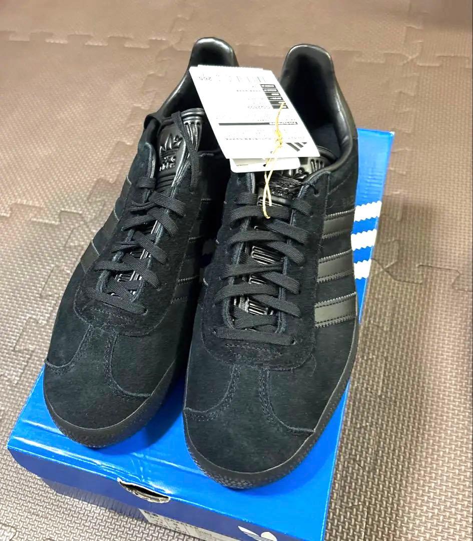 26.5 トリプルブラックGAZELLE ガゼル adidas サンバ タバコ