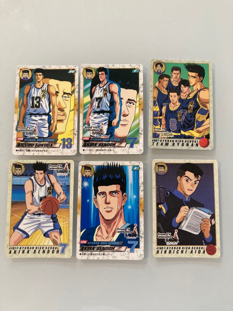 スラムダンク　カードダス　陵南仙道福田など　6枚まとめ売り スラムダンク カードダス 6枚セット 陵南 - メルカリ