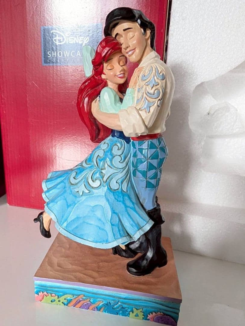 【ディズニートラディション】アリエル＆エリック王子 ジムショ置物 フィギュア