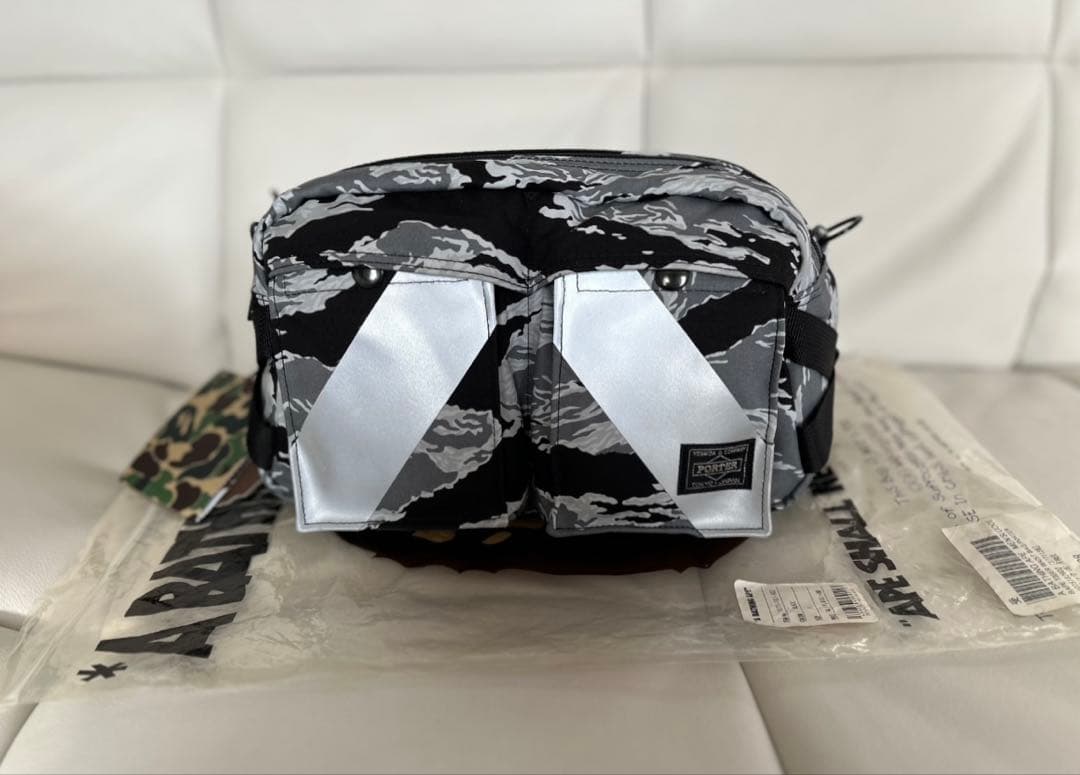 新品 未使用BAPE ボディバッグ タイガー ポーター×エイプ コラボ 迷彩