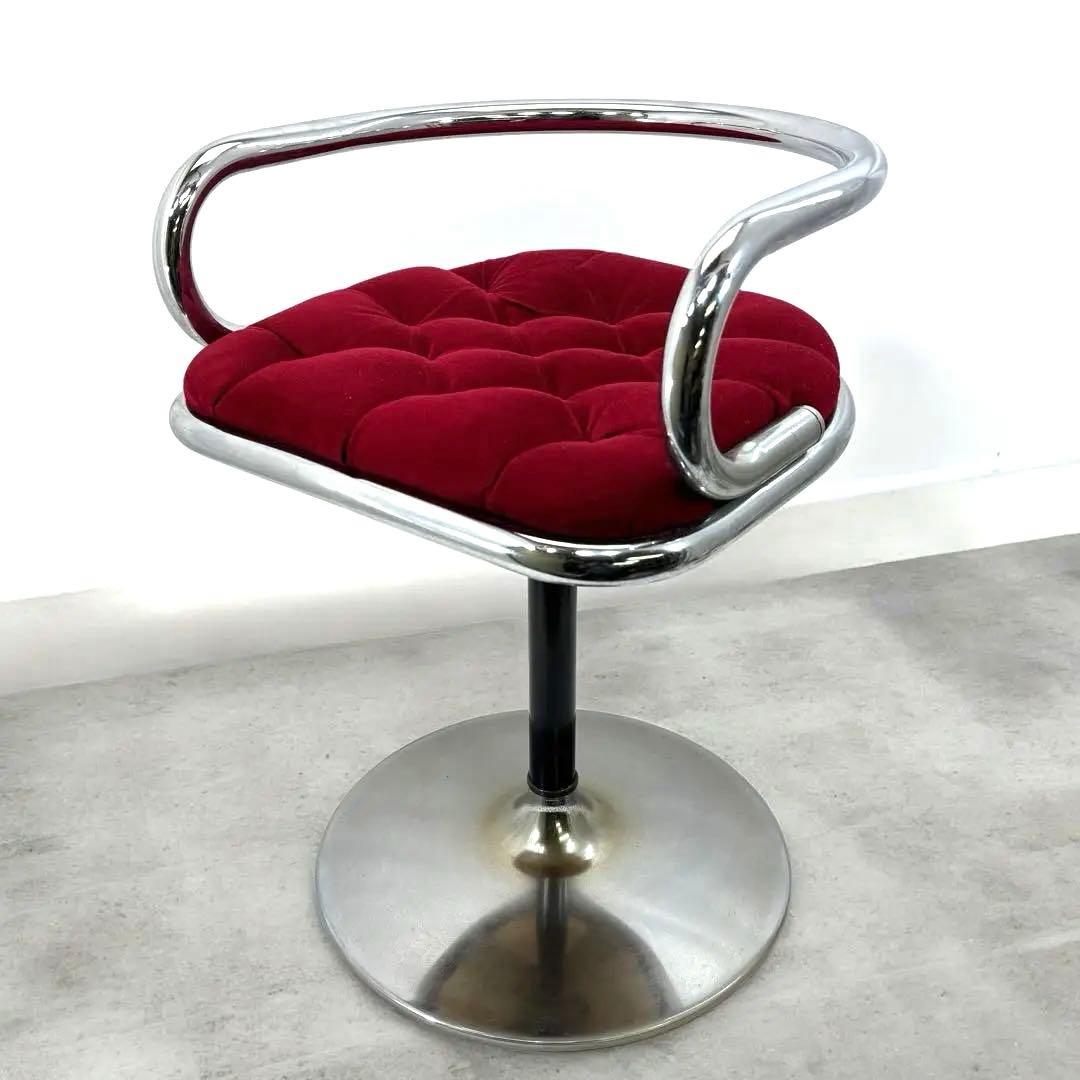 光製作所 hikari ベロア バー カウンター 回転チェア 昭和レトロ