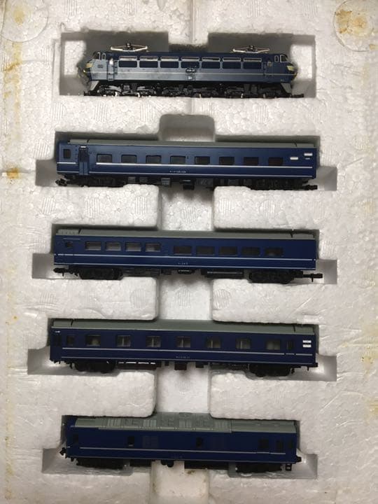 トミックス　EF66+24形25形(Nゲージ) TOMIX EF66 + 国鉄 24系25-100形特急寝台客車(はやぶさ) 9538 7166